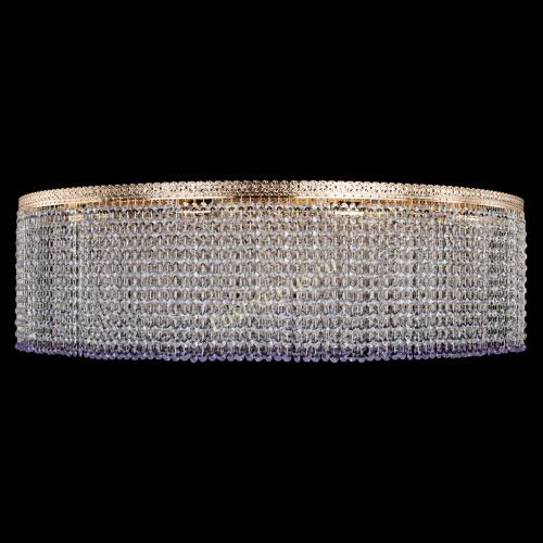 Люстра Милан капель №12 фиолетовая в Симферополе Гусь Хрустальный