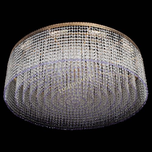 Люстра Милан капель №12 фиолетовая в Симферополе Гусь Хрустальный