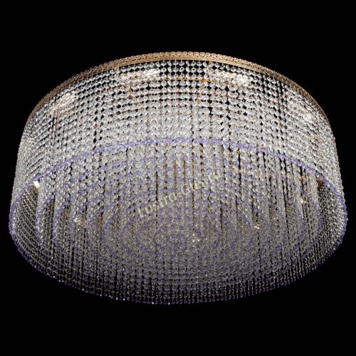 Люстра Милан капель №12 фиолетовая в Симферополе Гусь Хрустальный