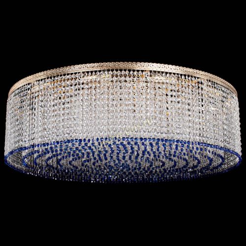 Люстра Милан капель №12 синяя в Симферополе Гусь Хрустальный