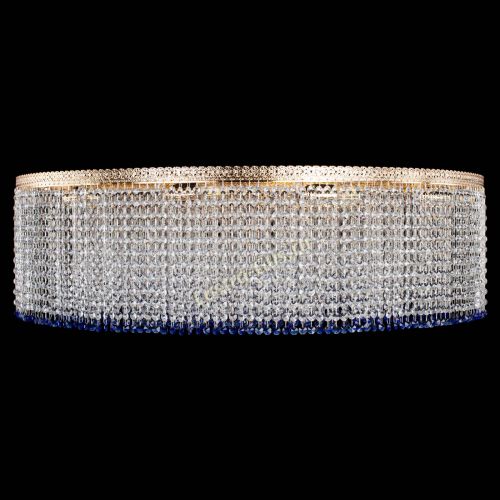 Люстра Милан капель №12 синяя в Симферополе Гусь Хрустальный