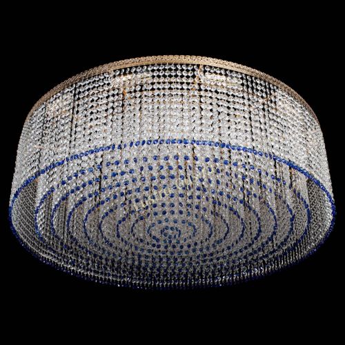 Люстра Милан капель №12 синяя в Симферополе Гусь Хрустальный