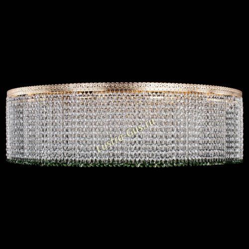 Люстра Милан капель №12 зеленая в Симферополе Гусь Хрустальный