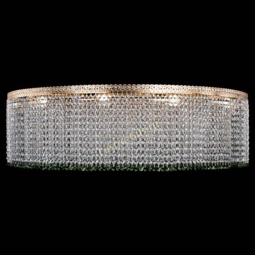 Люстра Милан капель №12 зеленая в Симферополе Гусь Хрустальный