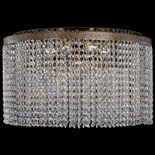 Люстра Милан капель оптикон под бронзу с зеркалом в Симферополе Гусь Хрустальный