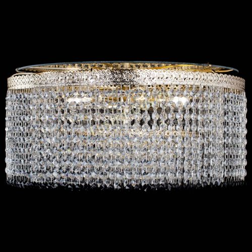 Люстра Милан капель оптикон Черная в Симферополе Гусь Хрустальный