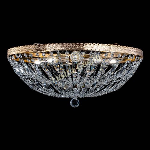 Люстра Милан Купол с пластинками №6 в Симферополе Гусь Хрустальный