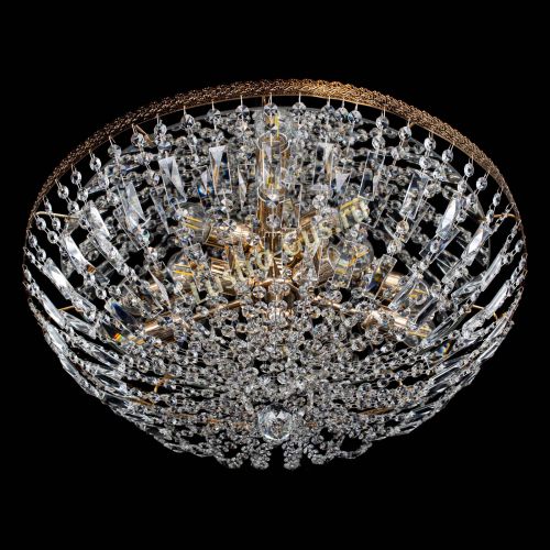 Люстра Милан Купол с пластинками №6 в Симферополе Гусь Хрустальный