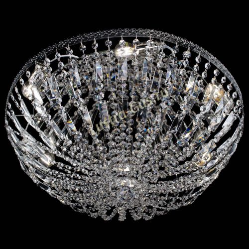 Люстра Милан Купол с пластинками №6 в Симферополе Гусь Хрустальный