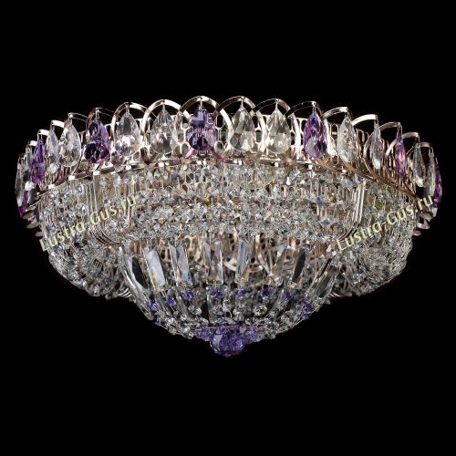 Люстра Кольцо Классика фиолетовая в Симферополе Гусь Хрустальный