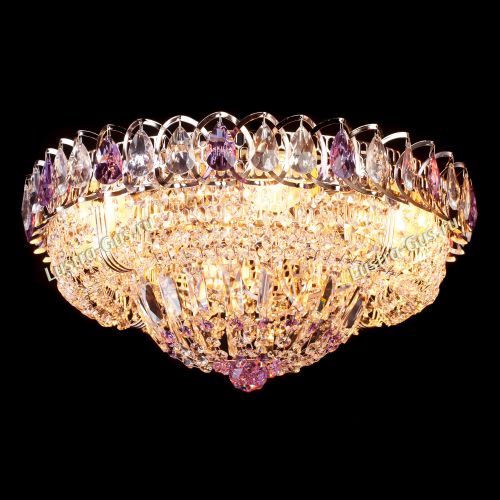 Люстра Кольцо Классика фиолетовая в Симферополе Гусь Хрустальный