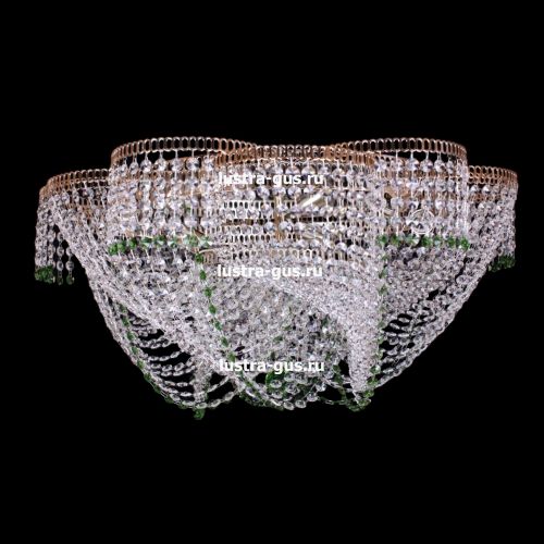 Люстра Лотос Василиса цветная в Симферополе Гусь Хрустальный