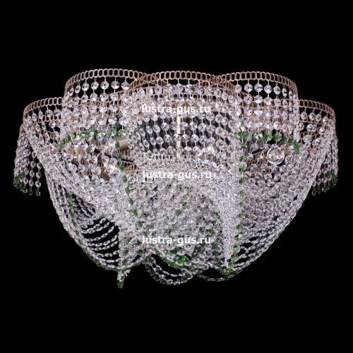 Люстра Лотос Василиса цветная в Симферополе Гусь Хрустальный