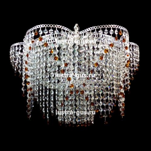 Люстра Ромашка №2 цветная в Симферополе Гусь Хрустальный