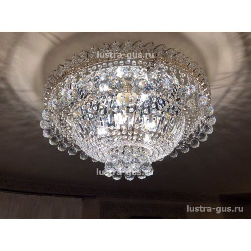 Люстра Водопад шар в Симферополе Гусь Хрустальный