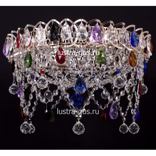 Люстра Паутинка разноцветная в Симферополе Гусь Хрустальный