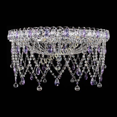 Люстра Паутинка фиолетовая в Симферополе Гусь Хрустальный