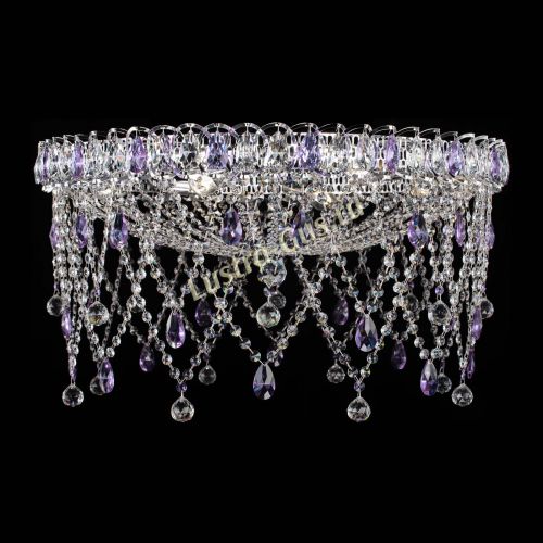 Люстра Паутинка фиолетовая в Симферополе Гусь Хрустальный