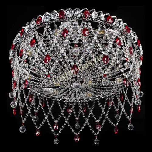 Люстра Паутинка красная в Симферополе Гусь Хрустальный