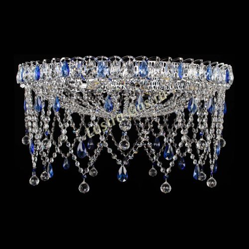 Люстра Паутинка синяя в Симферополе Гусь Хрустальный