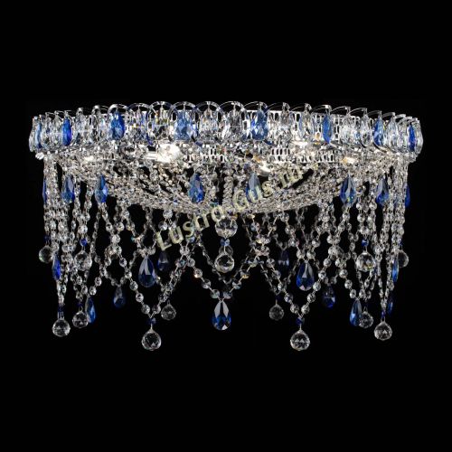 Люстра Паутинка синяя в Симферополе Гусь Хрустальный