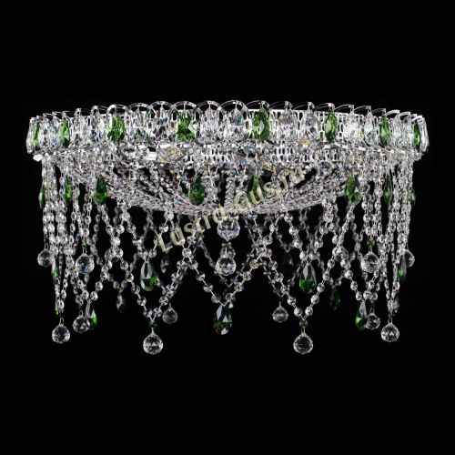 Люстра Паутинка зеленая в Симферополе Гусь Хрустальный