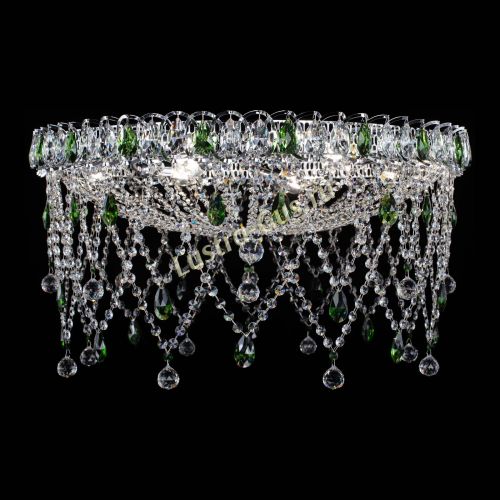 Люстра Паутинка зеленая в Симферополе Гусь Хрустальный