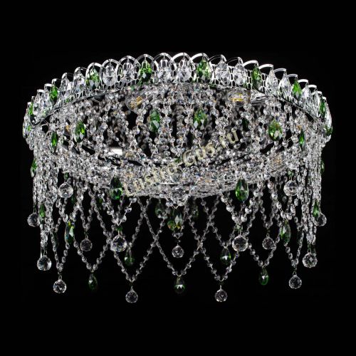 Люстра Паутинка зеленая в Симферополе Гусь Хрустальный