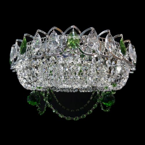 Люстра Кольцо Ожерелье Шар цветная в Симферополе Гусь Хрустальный