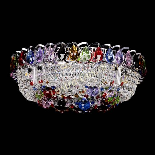 Люстра Снежинка разноцветная в Симферополе Гусь Хрустальный