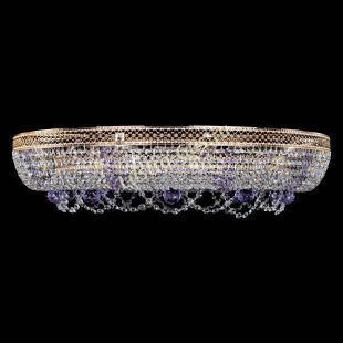  Люстра Снежинка Венеция №10 фиолетовая