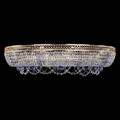 Люстра Снежинка Венеция №10 фиолетовая в Симферополе Гусь Хрустальный