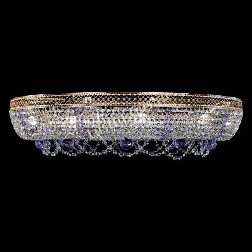 Люстра Снежинка Венеция №10 фиолетовая в Симферополе Гусь Хрустальный