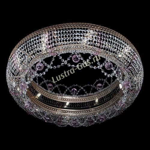 Люстра Снежинка Венеция №10 розовая в Симферополе Гусь Хрустальный