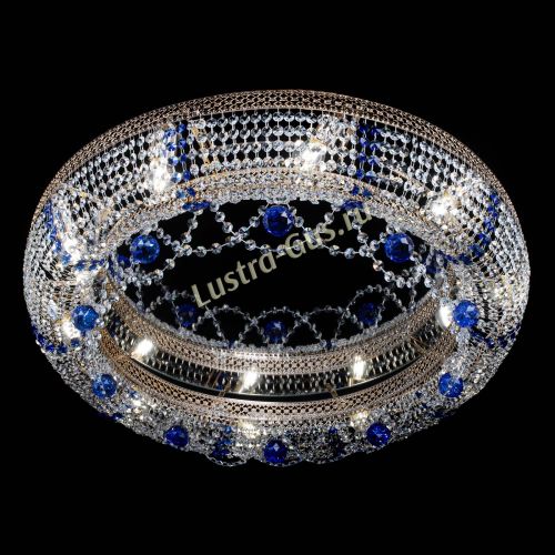 Люстра Снежинка Венеция №10 синяя в Симферополе Гусь Хрустальный