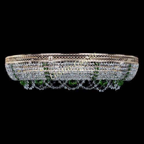 Люстра Снежинка Венеция №10 зеленая в Симферополе Гусь Хрустальный