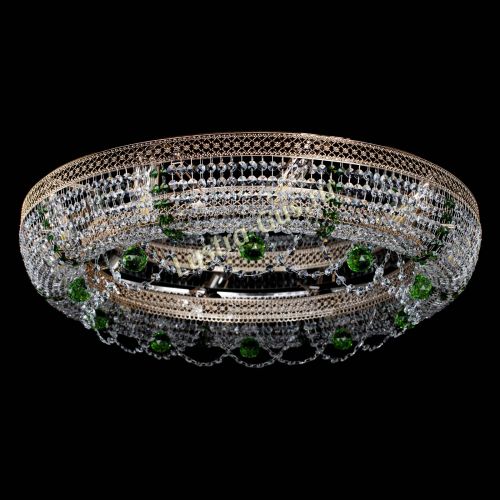 Люстра Снежинка Венеция №10 зеленая в Симферополе Гусь Хрустальный