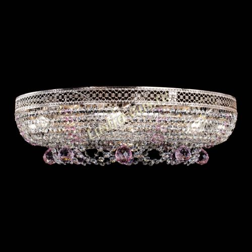 Люстра Снежинка Венеция №8 розовая в Симферополе Гусь Хрустальный