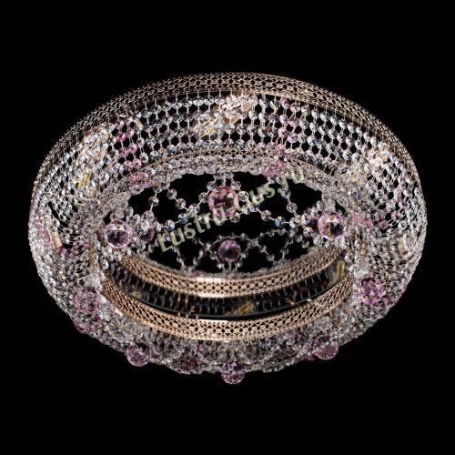 Люстра Снежинка Венеция №8 розовая в Симферополе Гусь Хрустальный