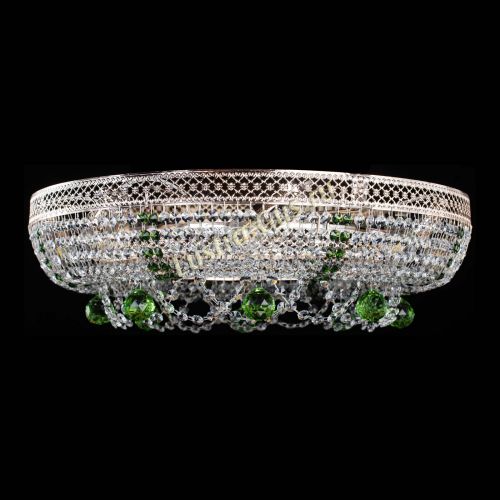 Люстра Снежинка Венеция №8 зеленая в Симферополе Гусь Хрустальный