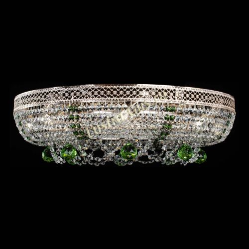 Люстра Снежинка Венеция №8 зеленая в Симферополе Гусь Хрустальный