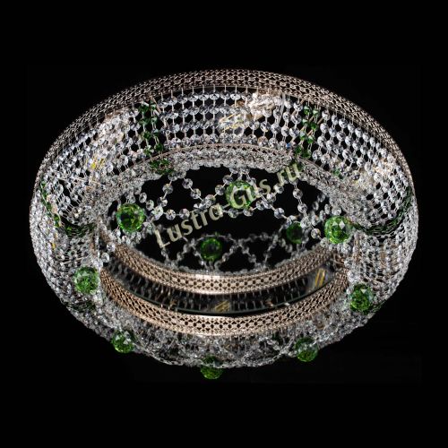 Люстра Снежинка Венеция №8 зеленая в Симферополе Гусь Хрустальный