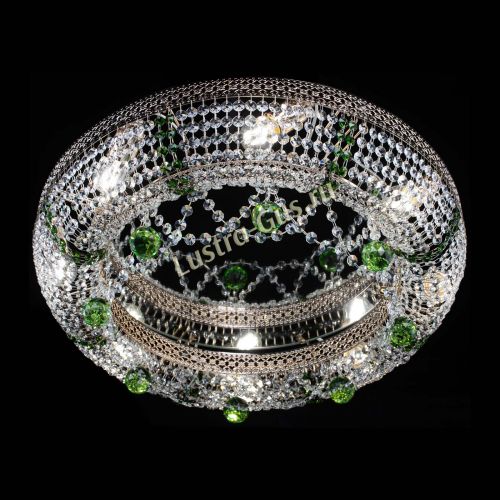 Люстра Снежинка Венеция №8 зеленая в Симферополе Гусь Хрустальный