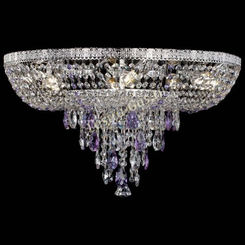 Люстра Токката Пирамида журавлик фиолетовая в Симферополе Гусь Хрустальный