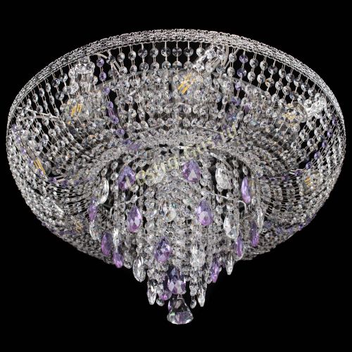 Люстра Токката Пирамида журавлик фиолетовая в Симферополе Гусь Хрустальный