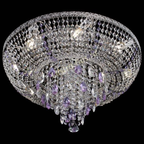 Люстра Токката Пирамида журавлик фиолетовая в Симферополе Гусь Хрустальный