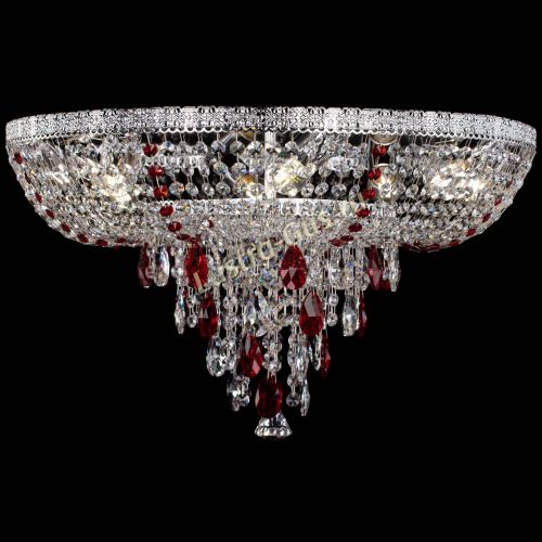 Люстра Токката Пирамида журавлик красная в Симферополе Гусь Хрустальный