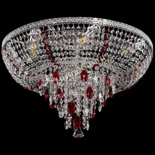 Люстра Токката Пирамида журавлик красная в Симферополе Гусь Хрустальный