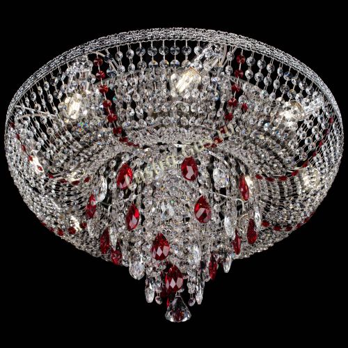 Люстра Токката Пирамида журавлик красная в Симферополе Гусь Хрустальный