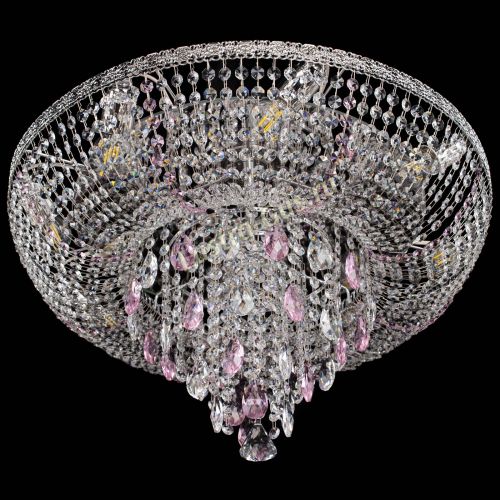 Люстра Токката Пирамида журавлик розовая в Симферополе Гусь Хрустальный